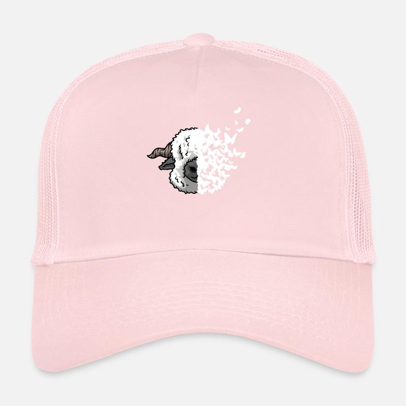 Valais Black-nosed Sheep Face Butterfly Trucker Cap