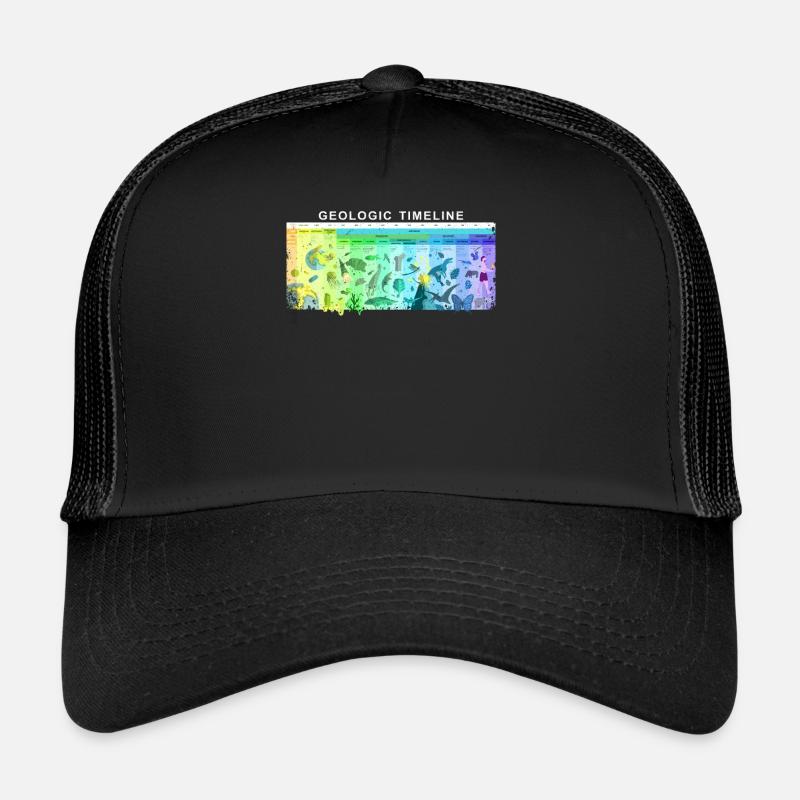 Geological Timeline Geology Prehistoric Evolution Trucker Cap
