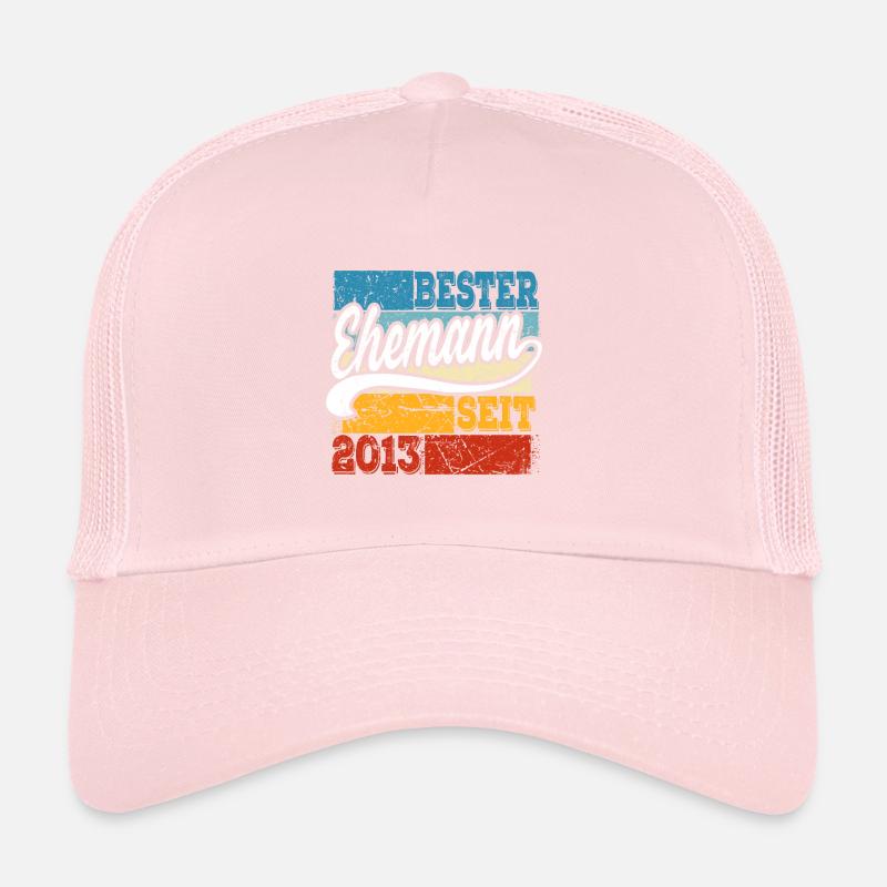 Bester Ehemann seit Jahr 2013 Hochzeitstag Trucker Cap