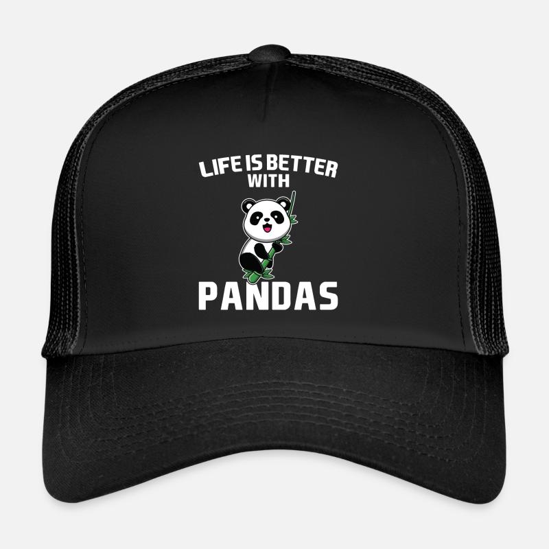 Panda Pandas Gift - Trucker Cap - black/black