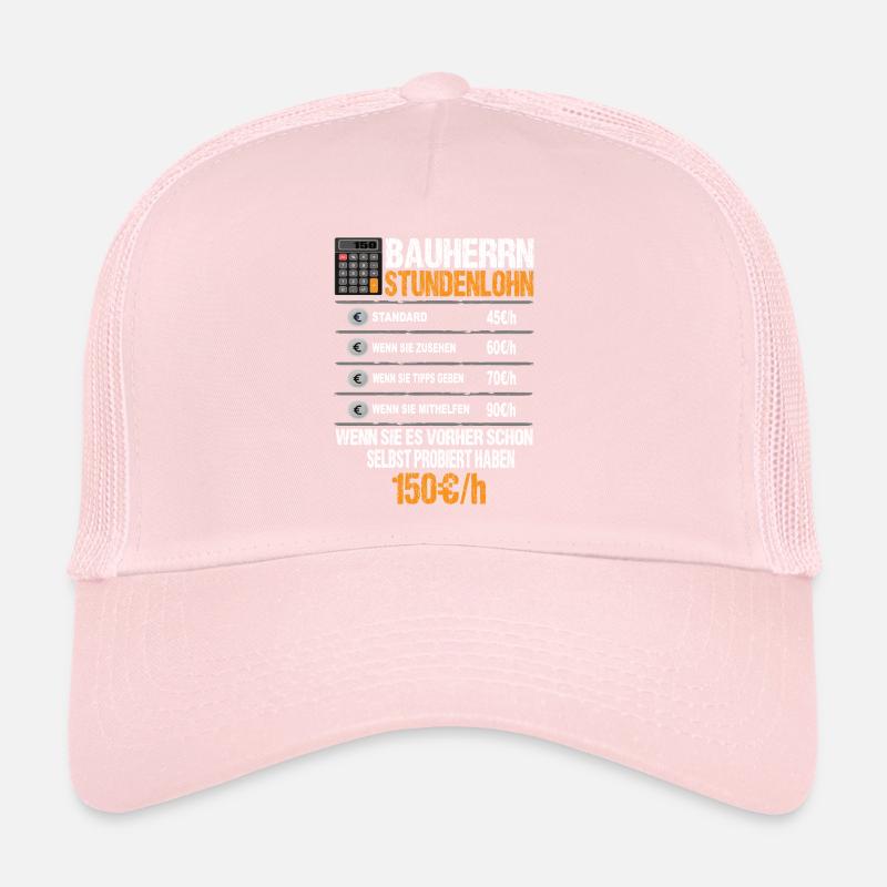 Bauherr Stundenlohn Trucker Cap