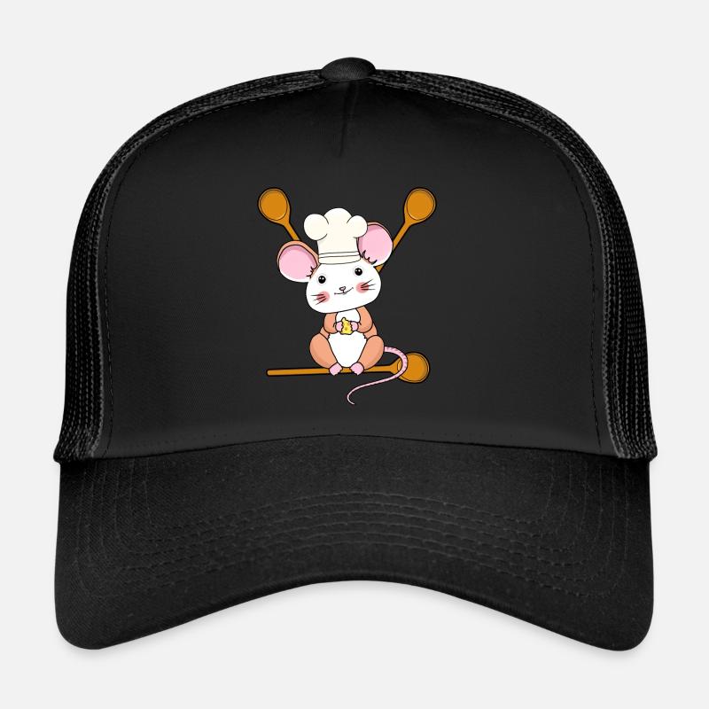 Culinary Art Mouse Cooking Spoon Kitchen Cook Cook Child Trucker Cap