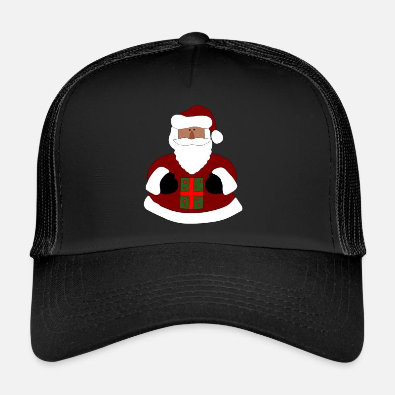 Père Noël avec cadeau Casquette trucker 