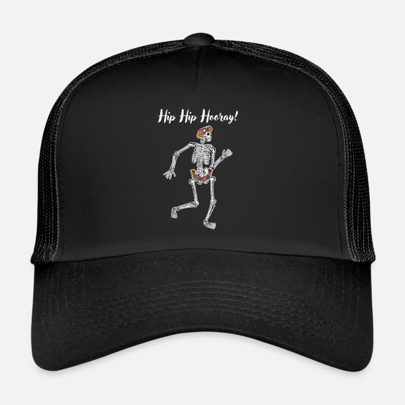 Hüftoperation Hüfte Hurra - Trucker Cap - Schwarz/Schwarz