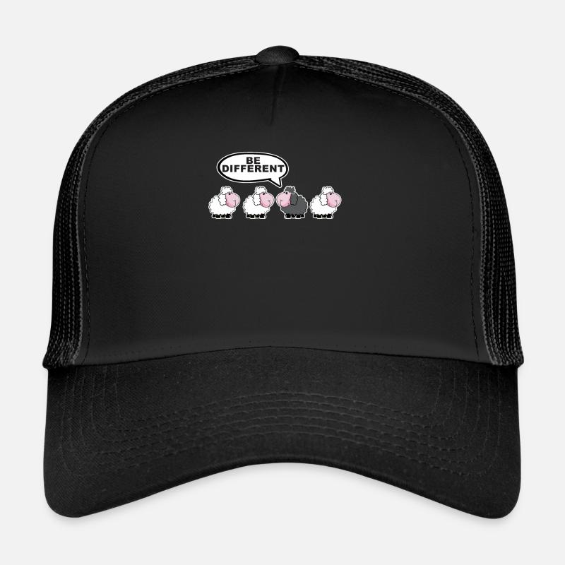 Be different schwarzes Schaf T-Shirt Trucker Cap