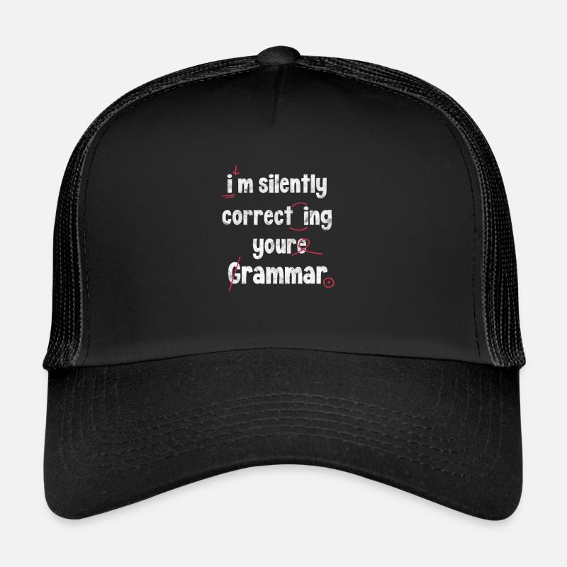 Englisch Lehrer - Trucker Cap - Schwarz/Schwarz