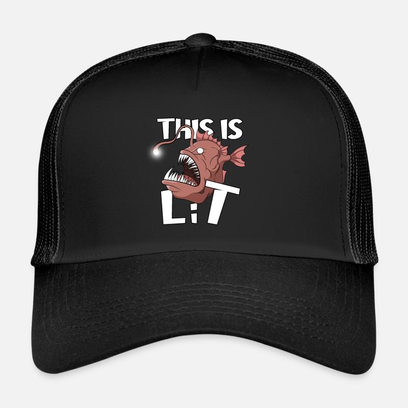 Ceci est éclairé Pêcheur Pêcheur Amateur de pêche Pêcheur Casquette trucker 