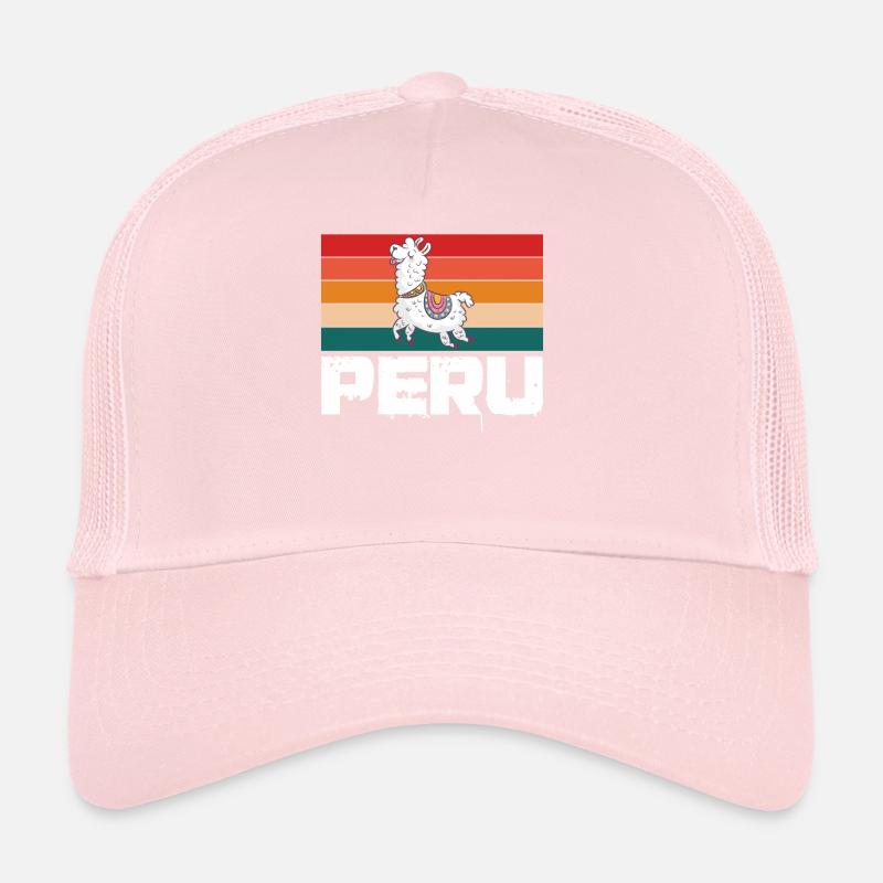 Pérou | Lama péruvien Cusco Pérou Amoureux Casquette trucker 
