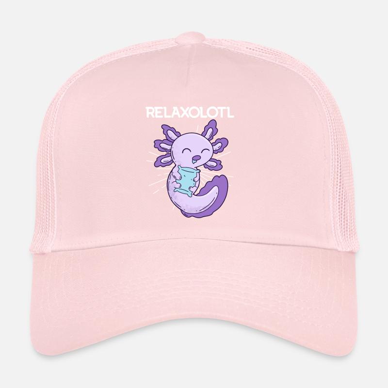 Relax Chill Axolotl Relaxolotl Late Riser Trucker Cap