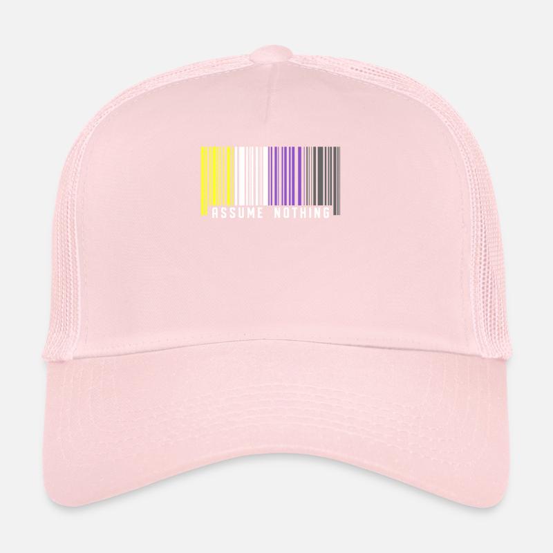Nonbinary | Nichtbinärer Stolz Barcode Flagge Trucker Cap