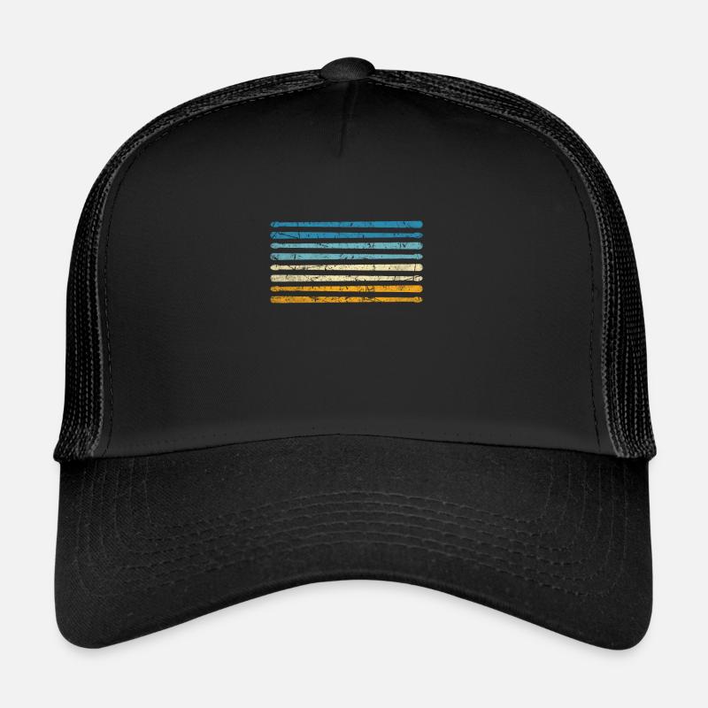 Retro Percussion Music Drummer Trucker Cap