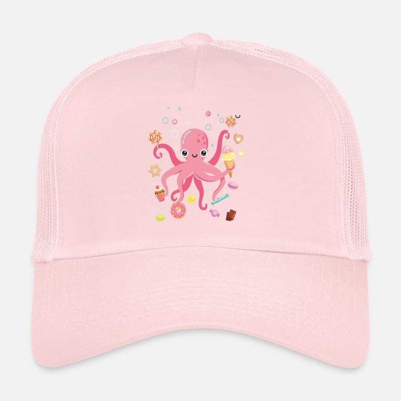 Octopus Cake Kids Squid Trucker Cap