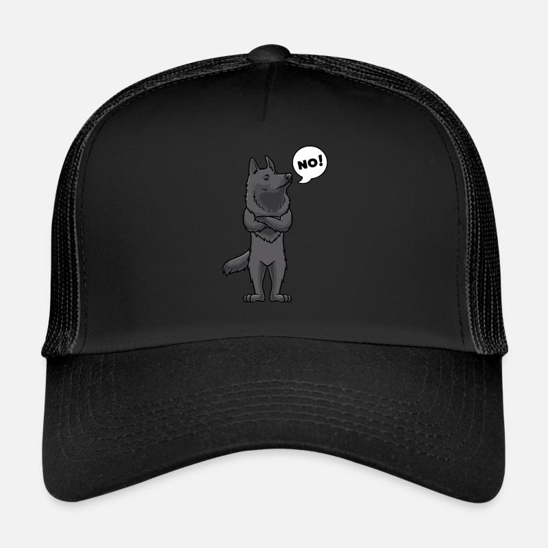 Stubborn Groenendael Dog Belgian Shepherd Trucker Cap