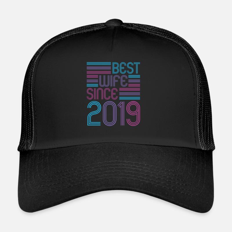 Beste Ehefrau seit 2019 2. Hochzeitstag Trucker Cap
