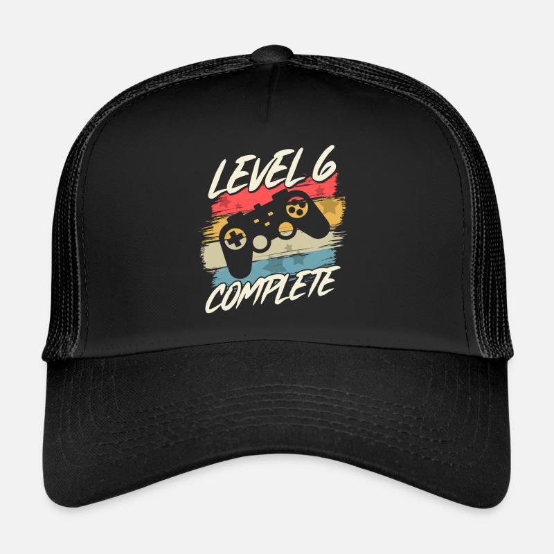 6 Geburtstag 6 Jahre Kinder Gaming Geschenk Trucker Cap