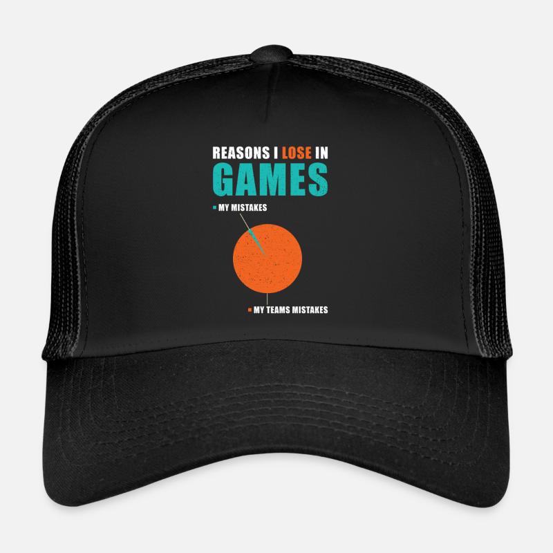 Gamer funny saying Trucker Cap