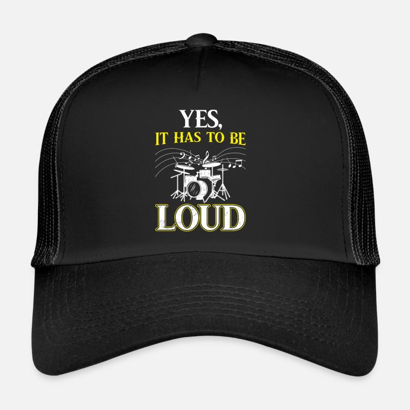 Drummer Drummer Drumstick Gift - Trucker Cap - black/black