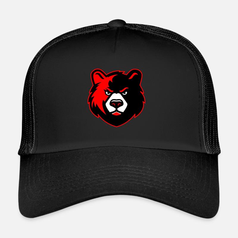 Böser Bär - Trucker Cap - Schwarz/Schwarz
