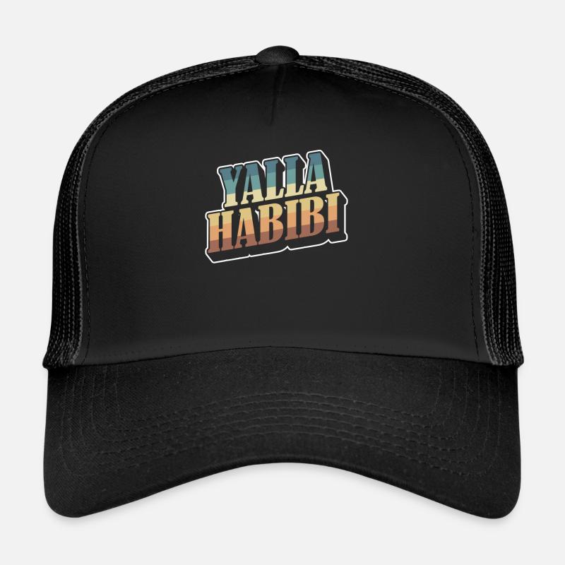 Yalla Habibi Arabisch Arabisches Schätzchen Muslim Trucker Cap