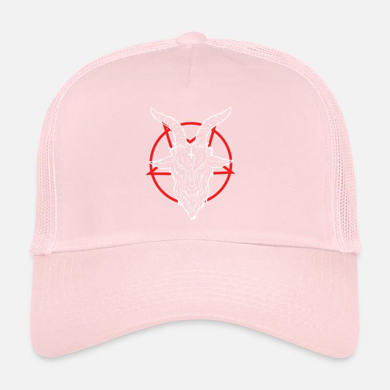 666 Satan Diable Antéchrist Chèvre Pentagramme Casquette trucker 