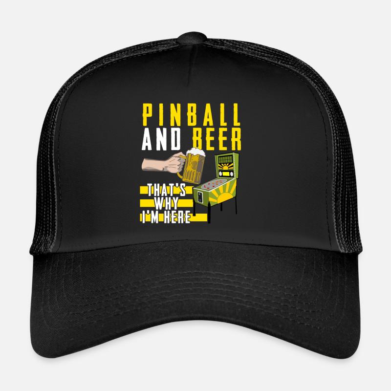 Pinball Pinball Table Pinball Machine Trucker Cap