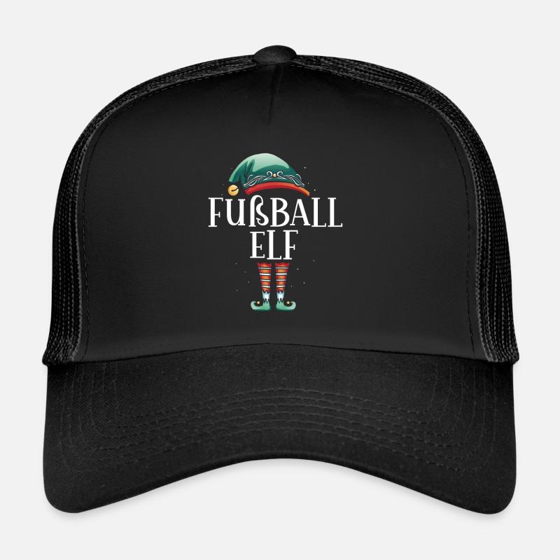 Weihnachten Partnerkostüm Fußball Elf Elfe Elfen Trucker Cap