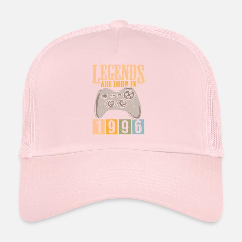 Birthday 1996 96 Gaming Retro Vintage Gift Trucker Cap