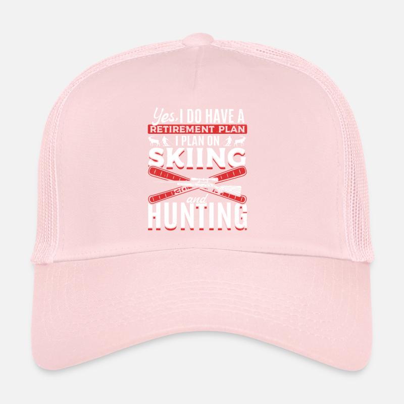 Retirement Plan Skiing Hunting Skier Jäger Trucker Cap