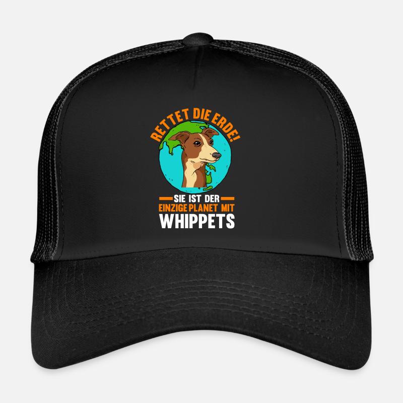 Windhund Umweltschutz Rettet die Erde Whippet Trucker Cap