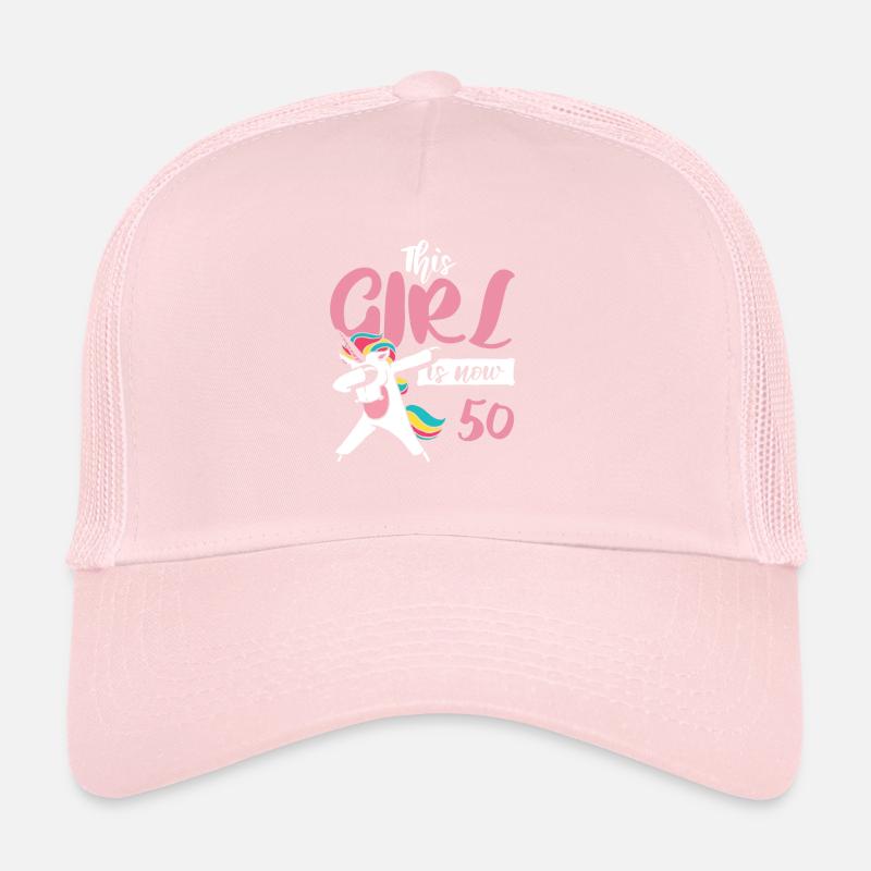Cadeau licorne de 50 ans Casquette trucker 