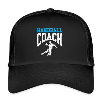 Handball Player Sport HandballEr Ballsport Sport - Trucker Cap - black/black - Front