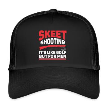 Tir Sport Pigeon d’argile Tir de pigeon d’argile Tir de pigeon d’argile - Casquette trucker  - noir/noir - Devant