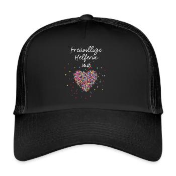Freiwillige Helferin Volunteer Charity FSJ - Trucker Cap - black/black - Front