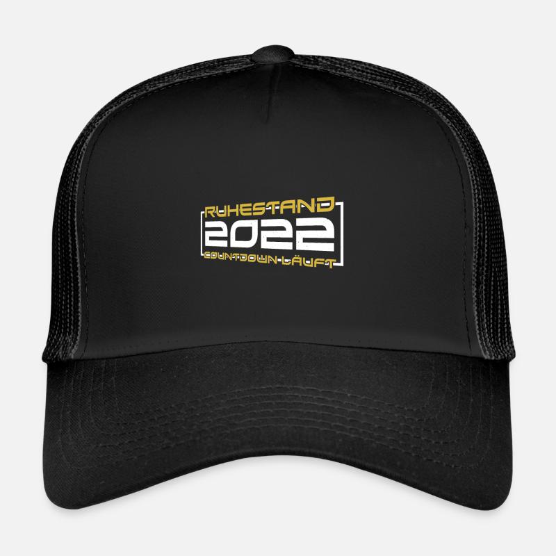 Ruhestand 2022 Eine Echte Legende - Trucker Cap - Schwarz/Schwarz