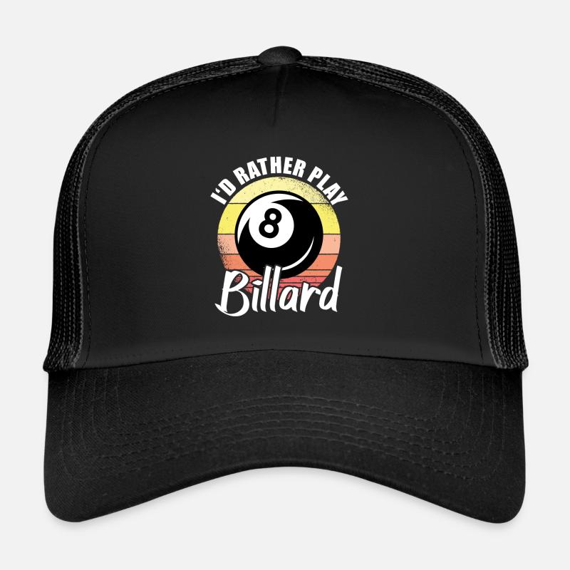 Billiards 8-ball Trucker Cap