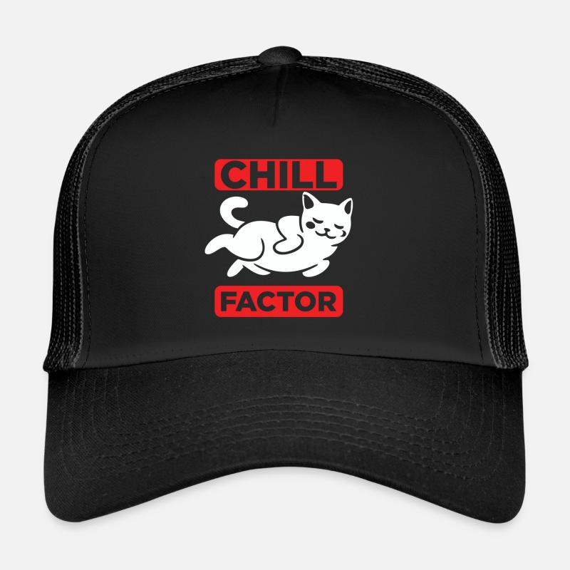 Le chat frissonne et dort Casquette trucker 
