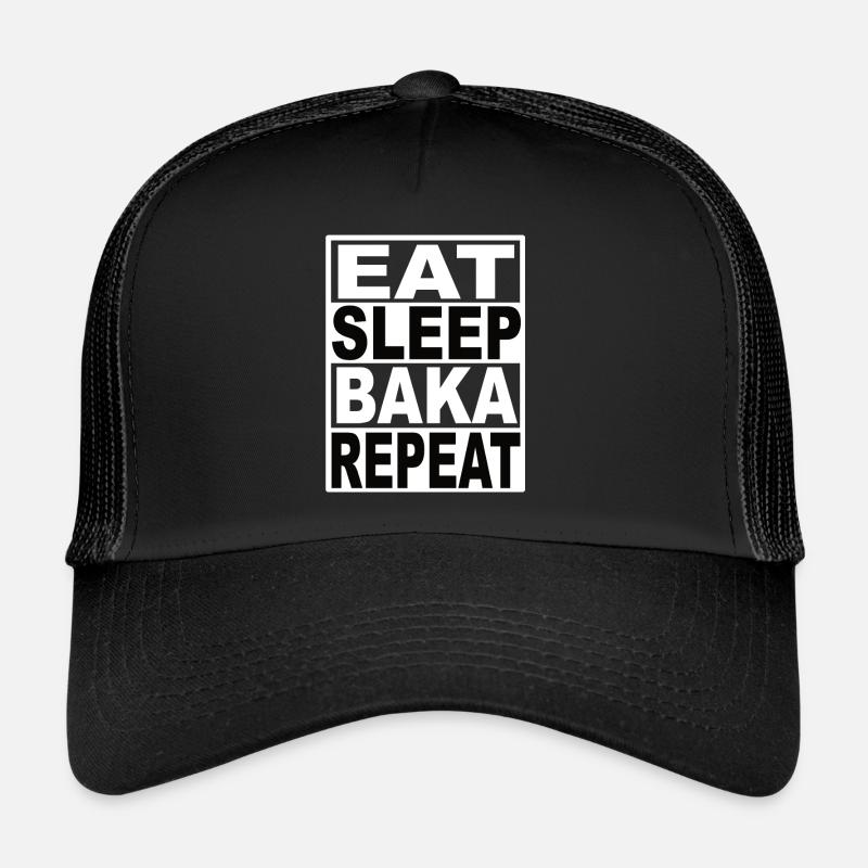 Manger Dormir Baka Répéter Casquette trucker 