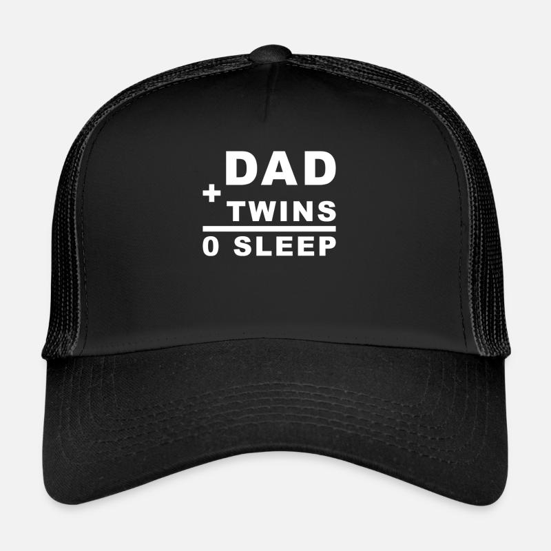 Papa + Jumeaux = 0 Sommeil Casquette trucker 