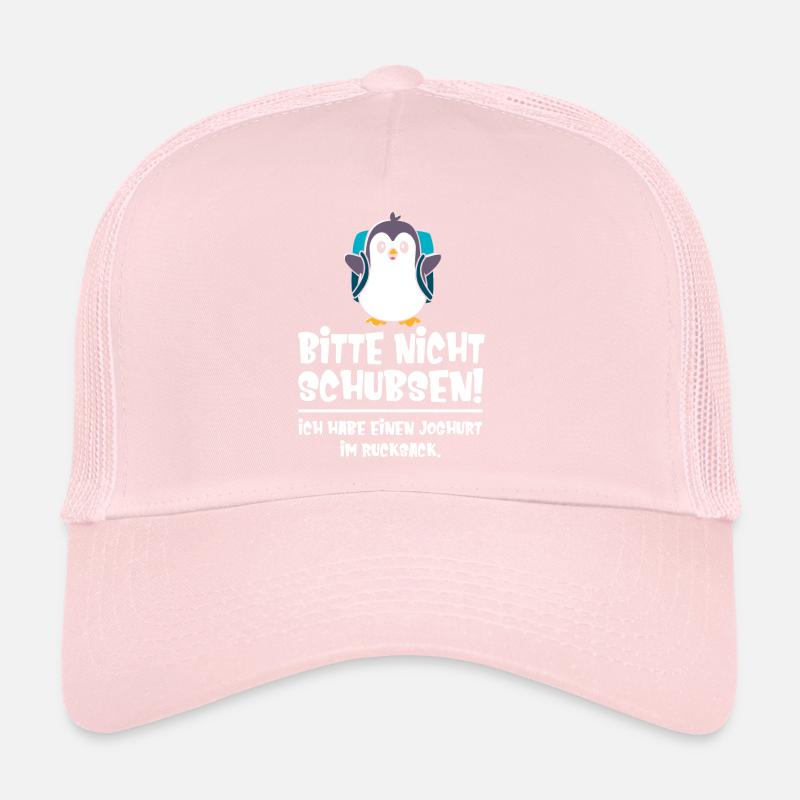 Kinder Bitte nicht schubsen Pinguin süß Trucker Cap