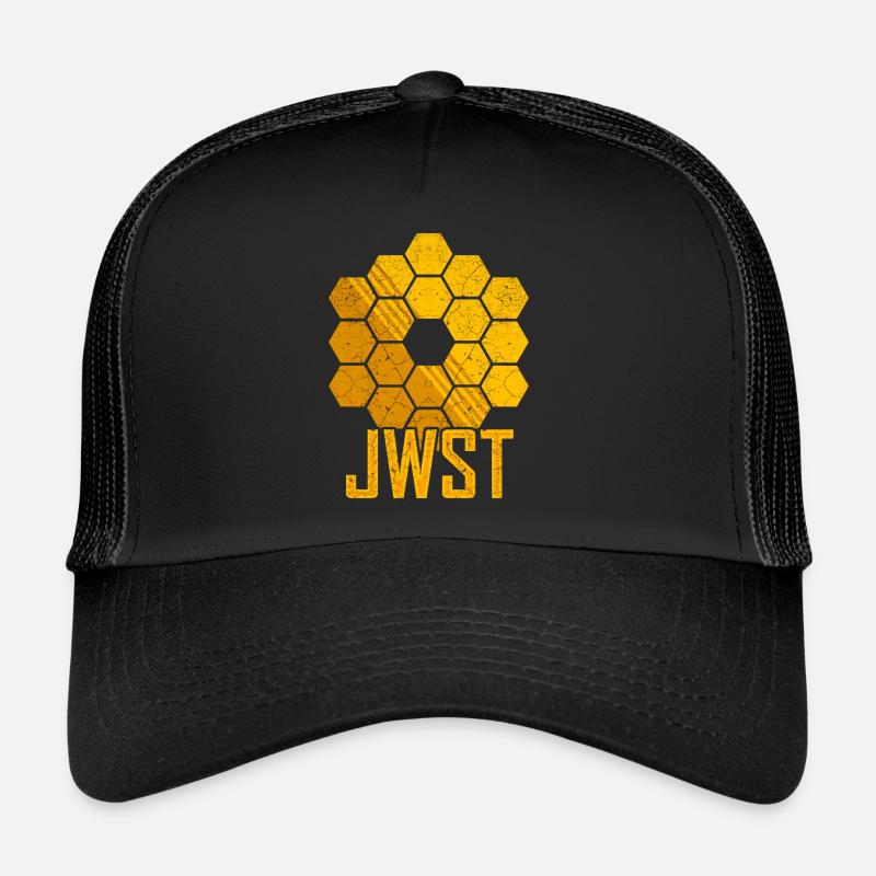 Télescope spatial James Webb JWST - Casquette trucker - noir/noir