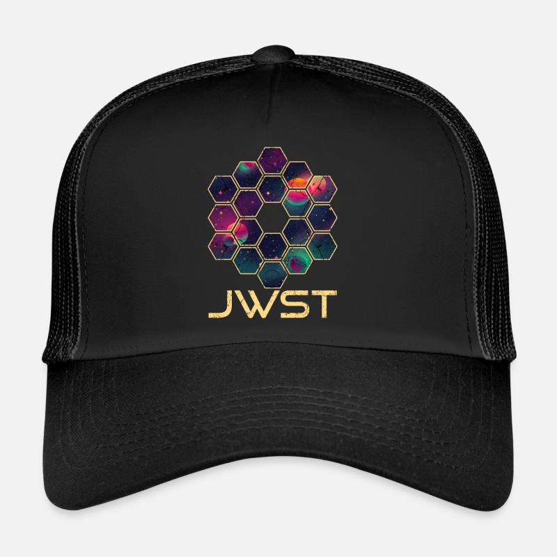 Télescope spatial James Webb - Casquette trucker  - noir/noir