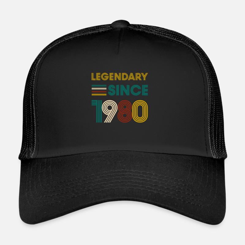 Vintage Legendary since 1980 Geburtstag Trucker Cap