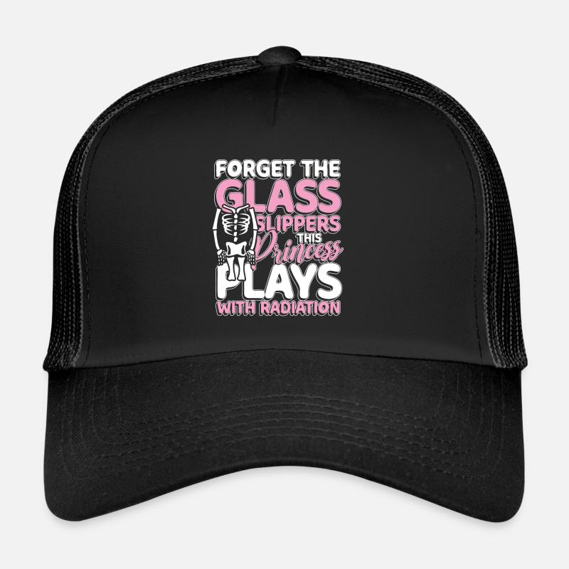 This princess plays with radiation - Trucker Cap - Schwarz/Schwarz