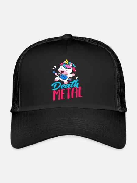 Death metal - Casquette trucker  - noir/noir - Devant