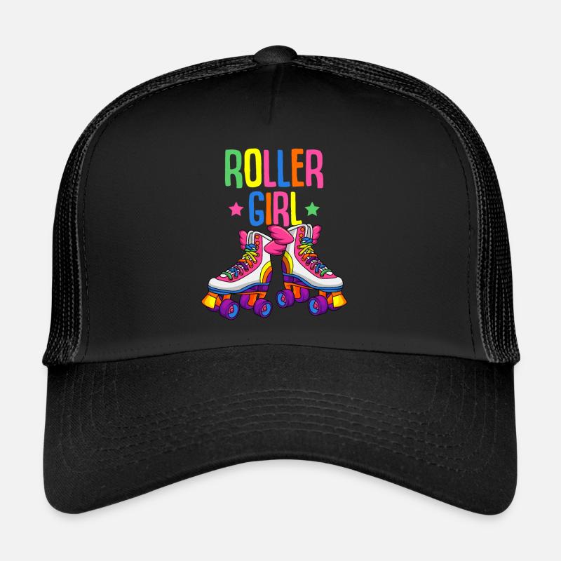 Roller Girl Rollschuhe Roller Skates Rollschuh - Trucker Cap - Schwarz/Schwarz