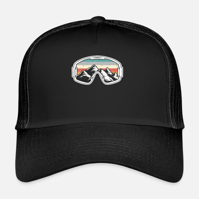 Snowboarden Snowboarder Snowboard Wintersport - Trucker Cap - Schwarz/Schwarz