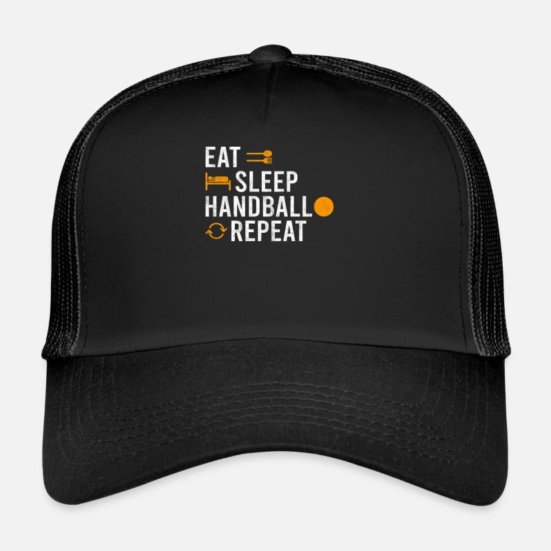 Eat Sleep Handball Repeat Trucker Cap