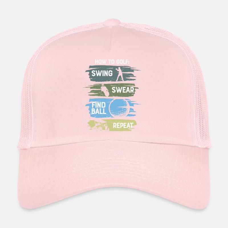 How To Golf Funny Trucker Cap
