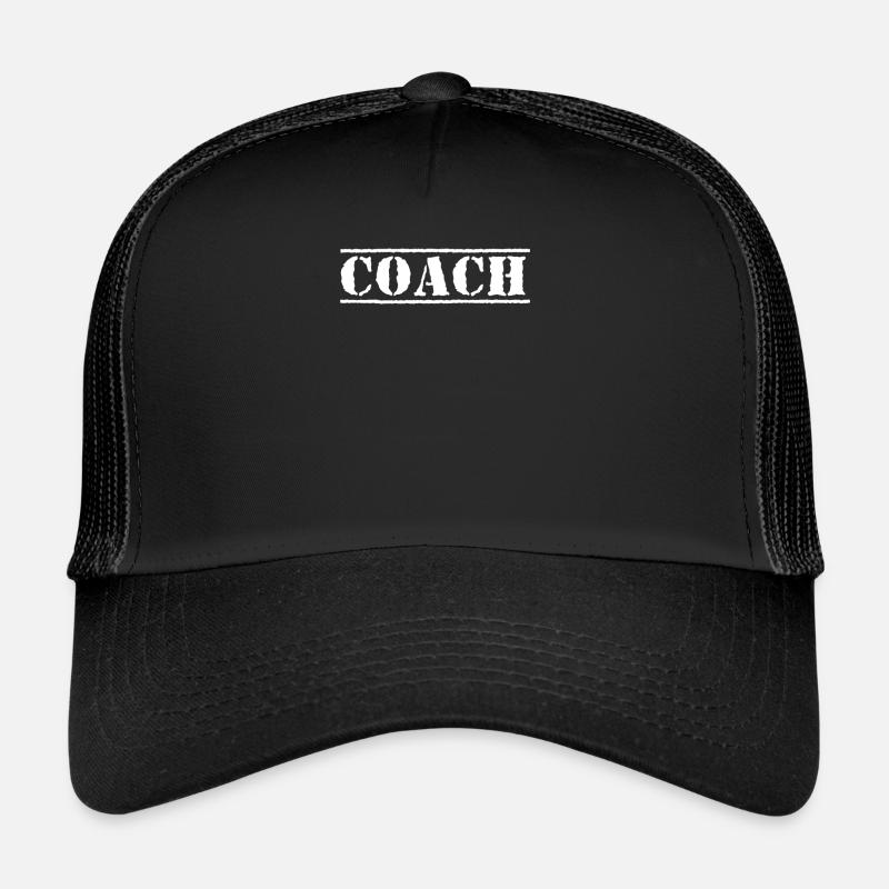 Coach Trainer - Trucker Cap - Schwarz/Schwarz