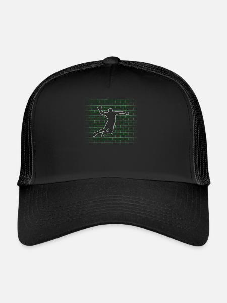 handball - Casquette trucker  - noir/noir - Devant